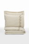L'essentiel linge de maison Darian Juego de Funda de Edredón Doble Crema